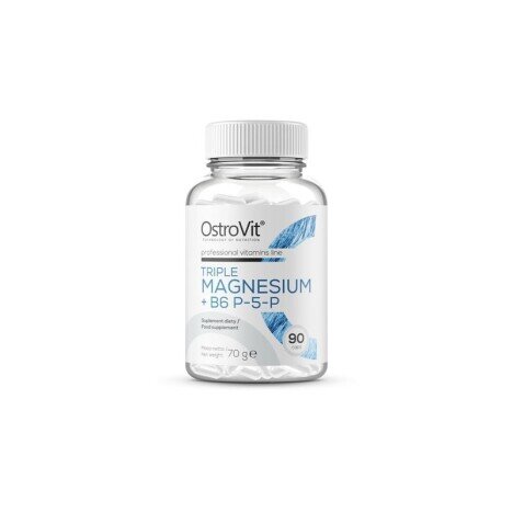 OstroVit Triple Magnesium + B6 P-5-P 90 Capsule